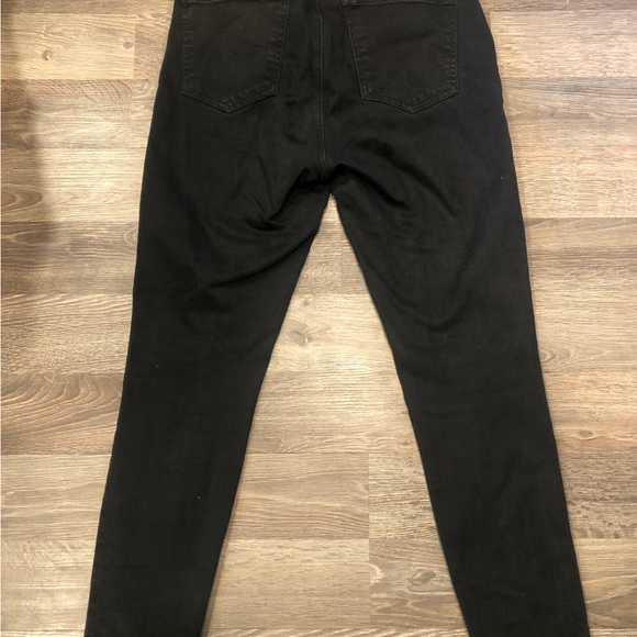 Black Garage Destructed High Rise Jeggings - Picture 3 of 4